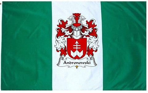 Andronowski family crest coat of arms flag