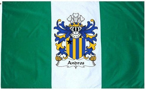 Andros family crest coat of arms flag