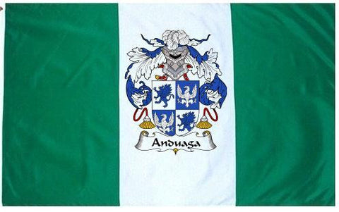 Anduaga family crest coat of arms flag