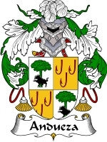 Andueza coat of arms family crest download