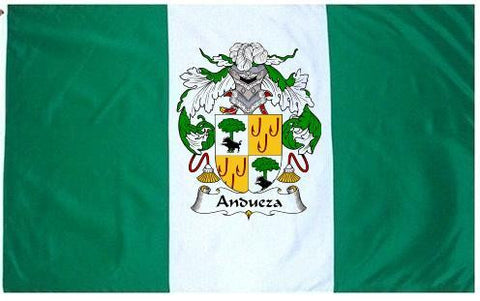 Andueza family crest coat of arms flag