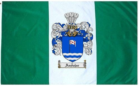 Andujar family crest coat of arms flag