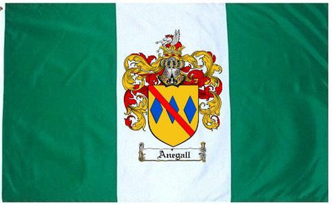 Anegall family crest coat of arms flag