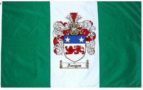 Anegos family crest coat of arms flag