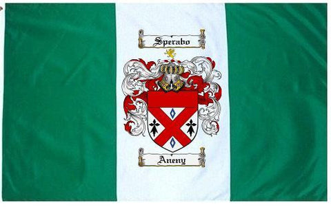 Aneny family crest coat of arms flag