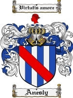 Anesly coat of arms family crest download