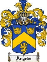 Angelis coat of arms family crest download