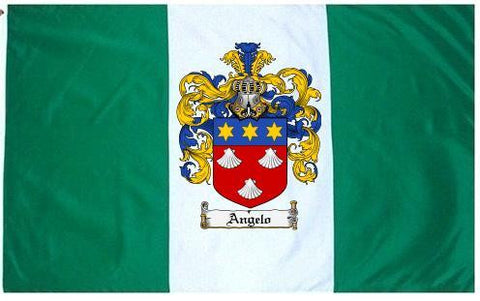 Angelo family crest coat of arms flag