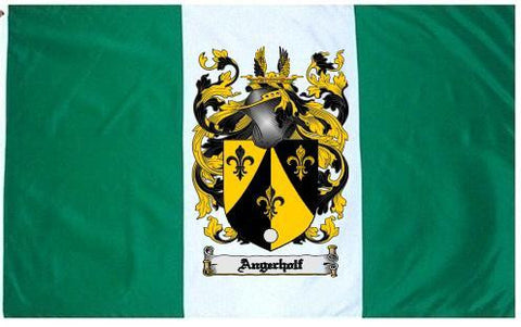 Angerholf family crest coat of arms flag