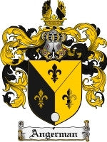 Angerman coat of arms family crest download