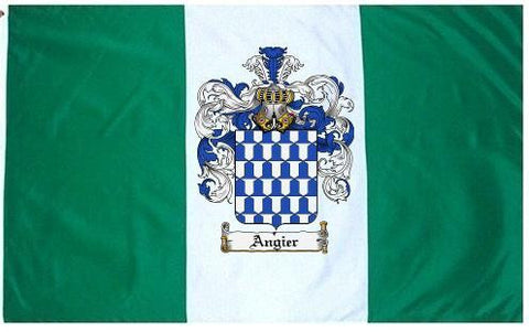 Angier family crest coat of arms flag