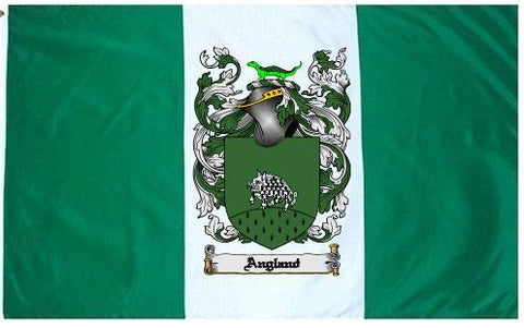 Angland family crest coat of arms flag