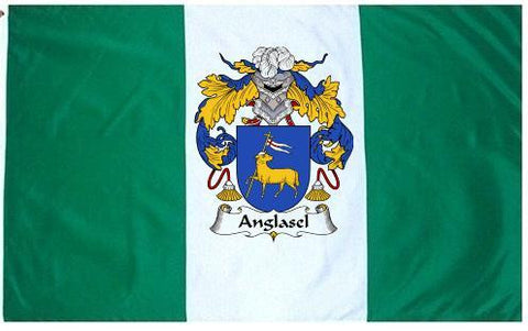 Anglasel family crest coat of arms flag