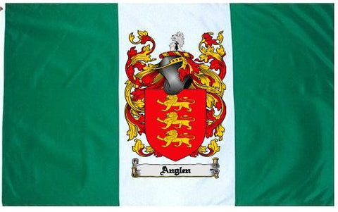 Anglen family crest coat of arms flag