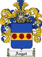 Angot coat of arms family crest download