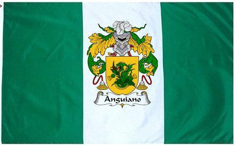 Anguiano family crest coat of arms flag