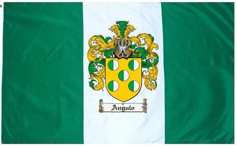 Angulo family crest coat of arms flag