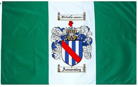 Annersley family crest coat of arms flag