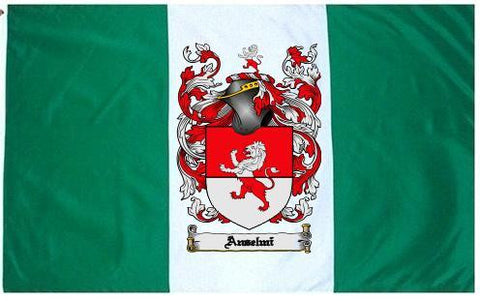 Anselmi family crest coat of arms flag