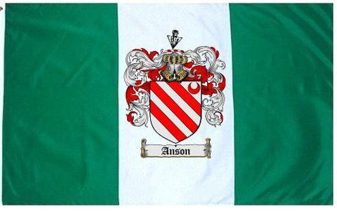 Anson family crest coat of arms flag