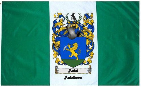 Antal family crest coat of arms flag