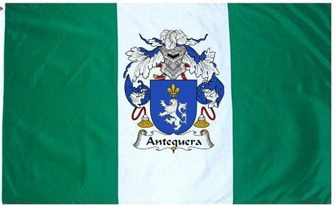 Antequera family crest coat of arms flag