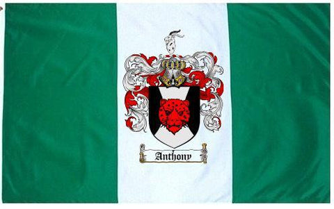 Anthony family crest coat of arms flag