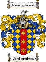 Anthrobus coat of arms family crest download