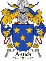 Antich coat of arms family crest download