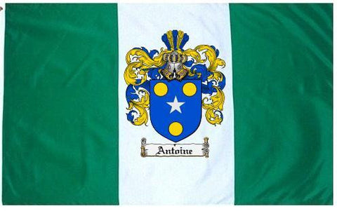 Antoine family crest coat of arms flag