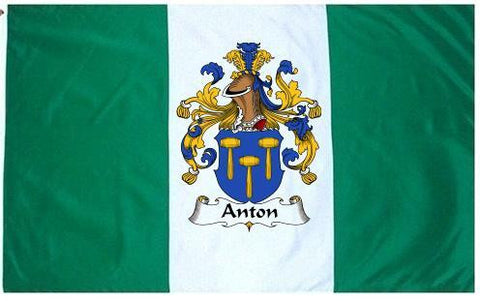 Anton family crest coat of arms flag