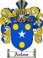 Antone coat of arms family crest download