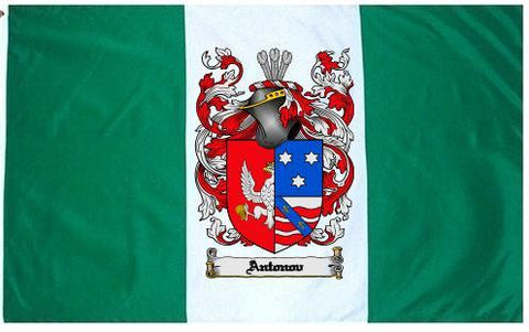 Antonov family crest coat of arms flag