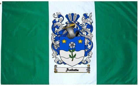 Antuna family crest coat of arms flag