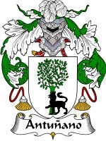 Antunano coat of arms family crest download