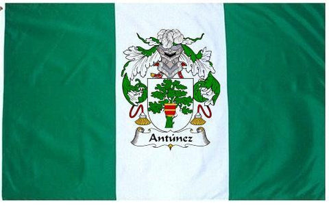 Antunez family crest coat of arms flag