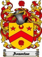 Anzovino coat of arms family crest download
