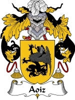 Aoiz coat of arms family crest download