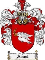 Aoust coat of arms family crest download