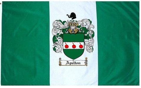 Apelton family crest coat of arms flag