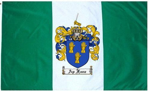 Apfane family crest coat of arms flag