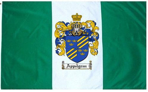 Appelgren family crest coat of arms flag