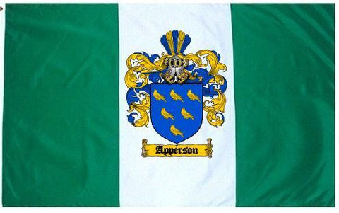 Apperson family crest coat of arms flag