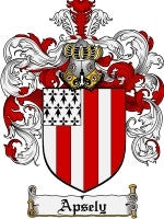 Apsely coat of arms family crest download