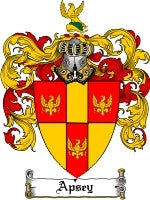 Apsey coat of arms family crest download