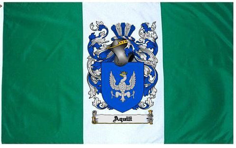 Aquili family crest coat of arms flag