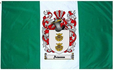 Aracena family crest coat of arms flag
