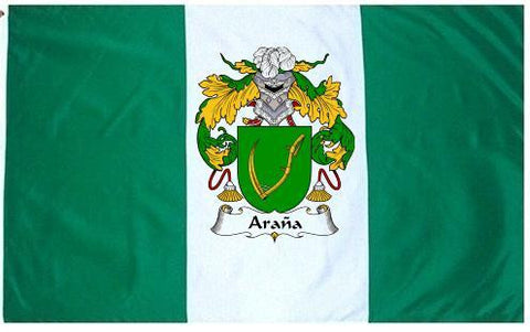 Arana family crest coat of arms flag