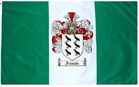 Aranda family crest coat of arms flag