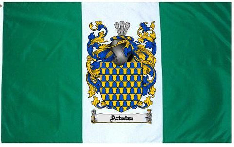 Arbaiza family crest coat of arms flag